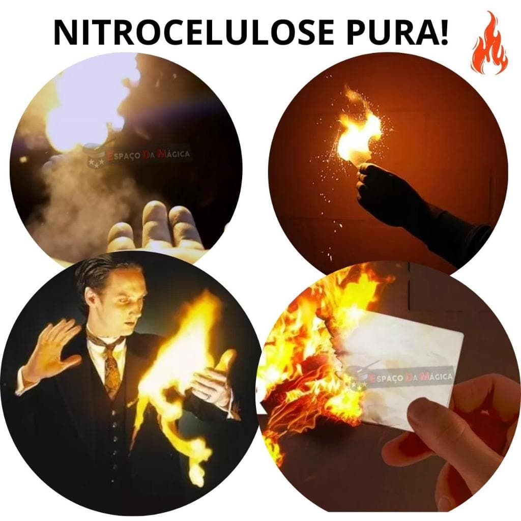 Magica Papel Fogo Flash Paper Fire Truque De Magica