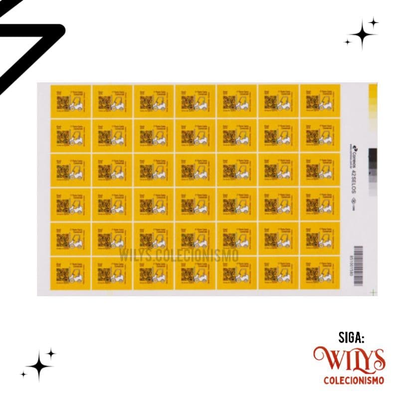 Selo de Carta - Primeiro Porte - Folha com 42 Selos