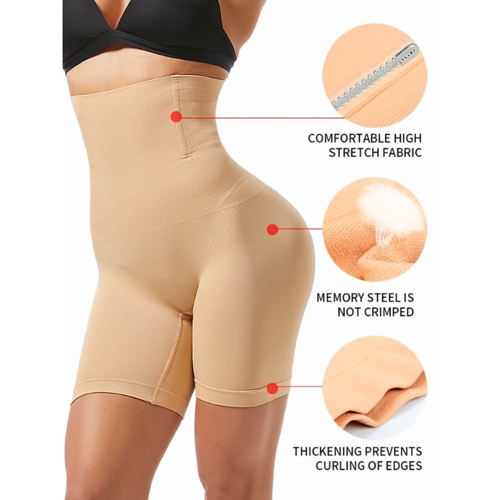 Shorts Cinta Modelador Levanta Empina Bumbum Feminina Alta Compressão Shortinho