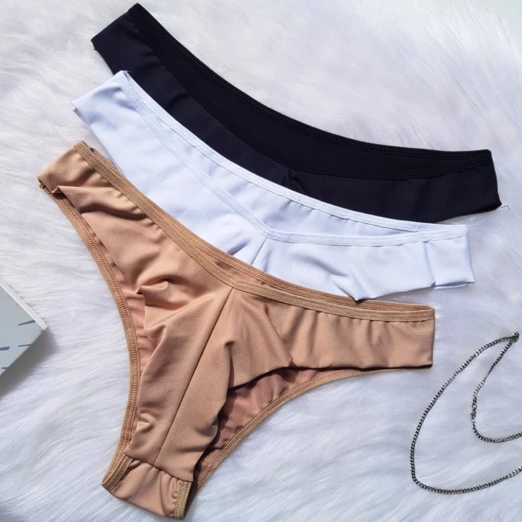 Kit Calcinhas Fio Duplo Levanta Bumbum Fio Dental Confortável - Isis