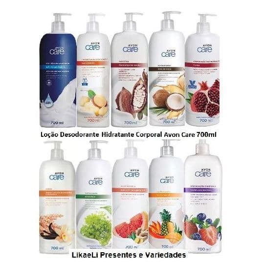 Loção Desodorante Hidratante para o Corpo Avon Care - 700ml. Varias Fragrâncias