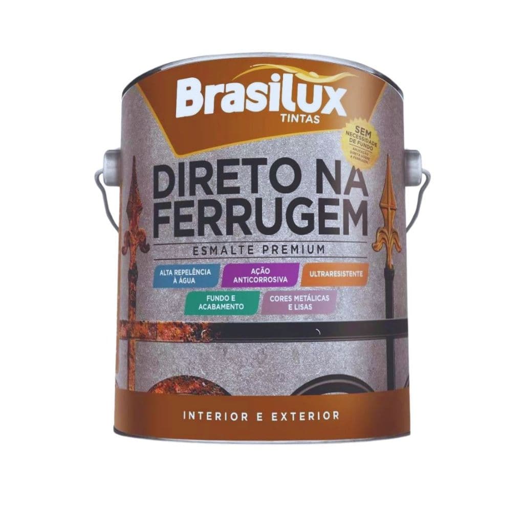 Tinta Para Ferro E Metais Direto Na Ferrugem 900ml