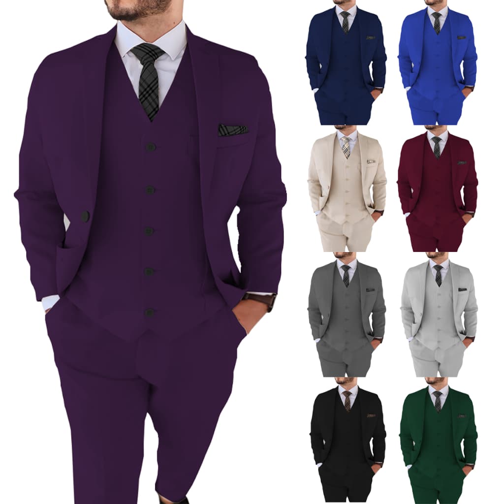 Terno Slim Masculino Roxo - Super Promoção