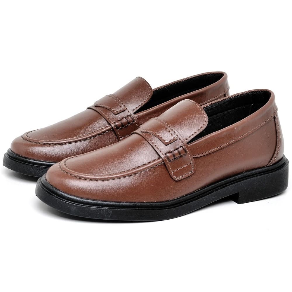 Sapato Mocassim Dubuy Feminino De Salto Marrom Eva 1416DB