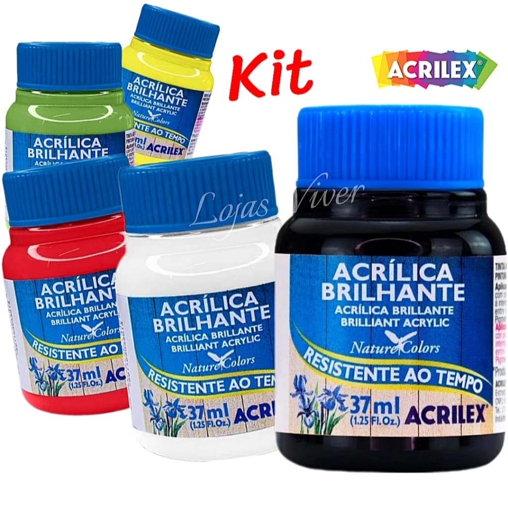 Tinta Acrílica Brilhante 37ml - Acrilex