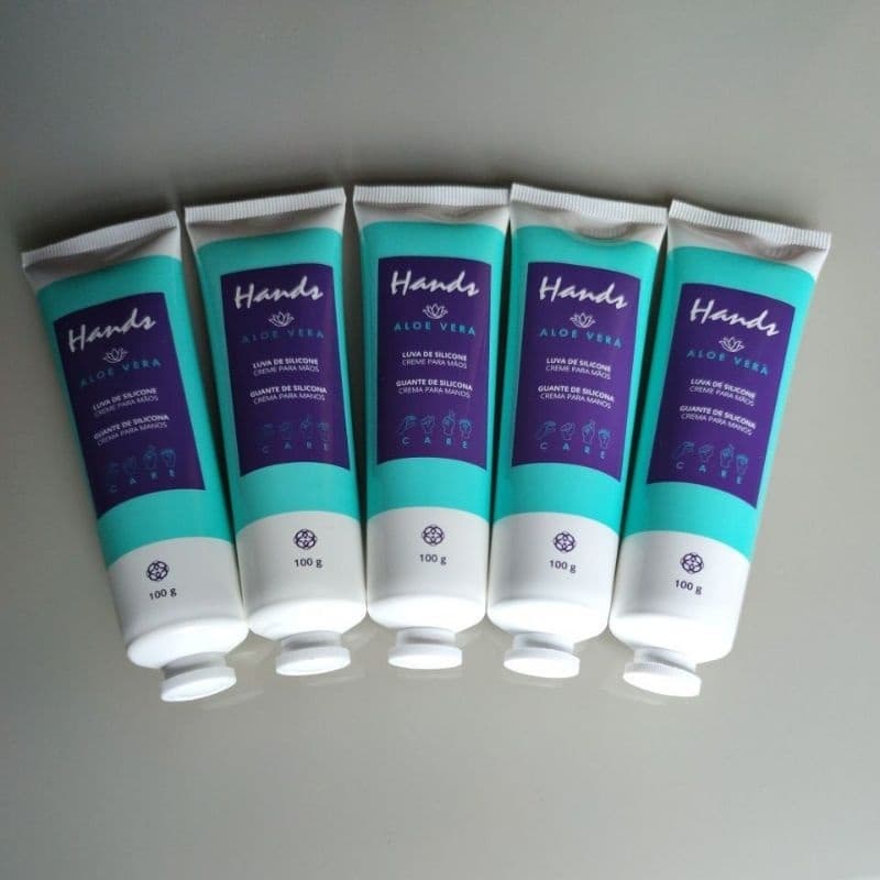 Creme Luva de Silicone com Aloe Vera Hinode 100 g (5 unidades)(Embalagem nova)