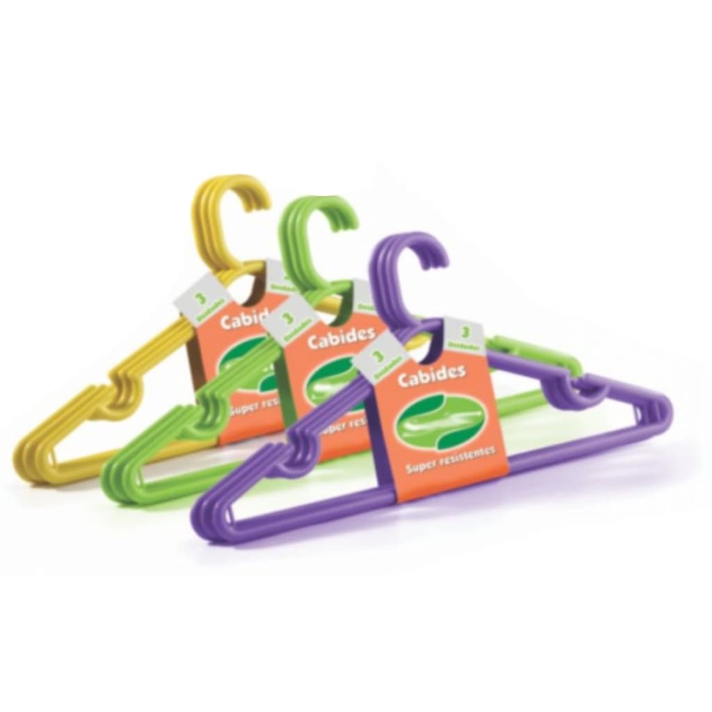 Kit 10 Cabides Reforçado SORTIDOS Adulto