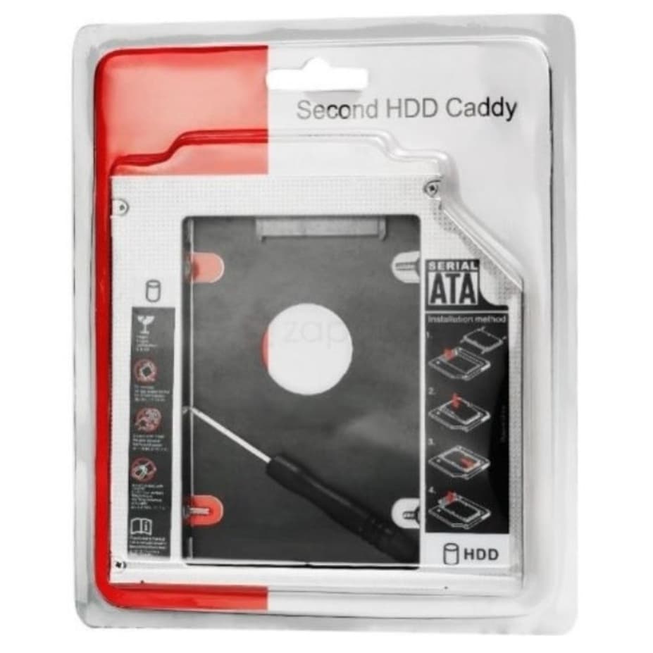 Adaptador Dvd P/ Hd Ou Ssd Notebook Drive Caddy 12.7mm Sata