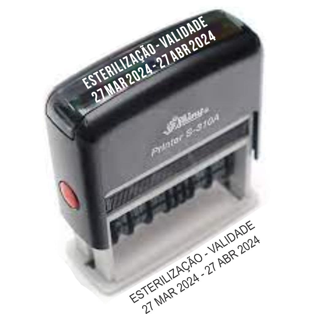 Carimbo automático Esterilização - Validade