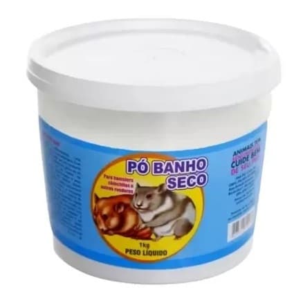 Pó de Banho Seco para Roedores Chinchila, Hamster 1kg