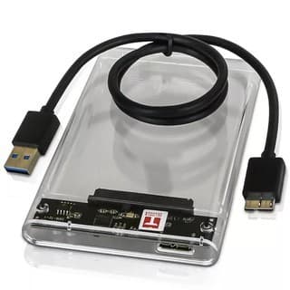 Case Hd Externo Transparente De Gaveta Usb 3.0 Notebook