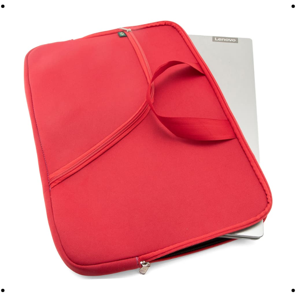 Case Pasta Notebook Capa Com Zíper Alça Reforçada Ajustável Proteção 14/15/17 Promoção Top