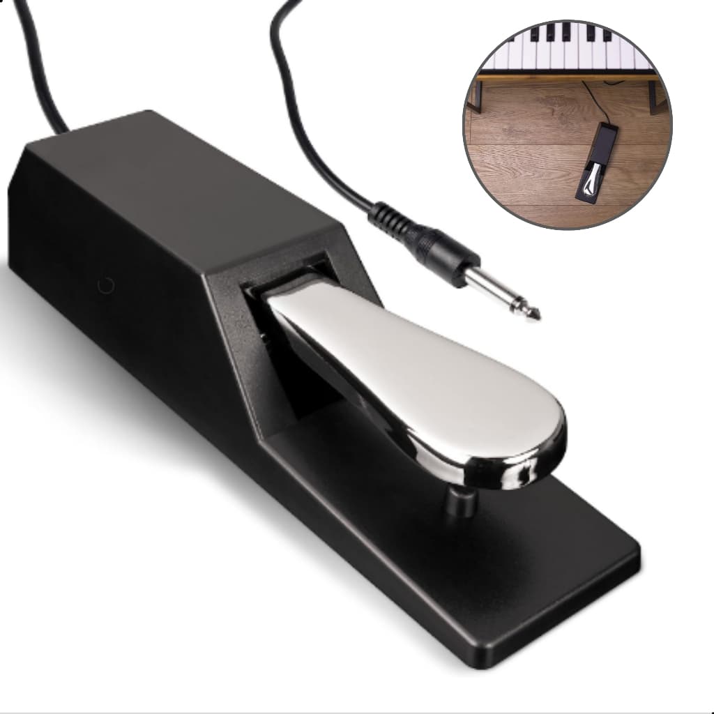 Pedal Sustain Teclado Universal Yamaha Roland Casio Durável Resistente Bertô