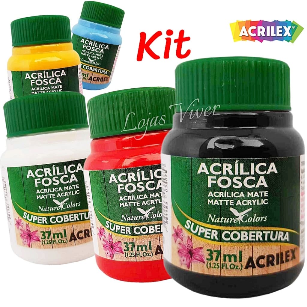 Tinta Acrílica Fosca 37ml - Acrilex (Parte1)