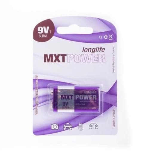 Bateria Alcalina 9V MXT Power Alcalina