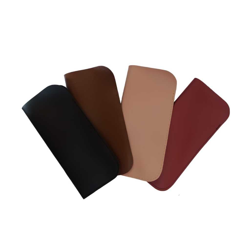 Kit 4 Estojo para Oculos de Grau Porta Oculos de Sol Feminino Masculino Capinha Couro Sintetico
