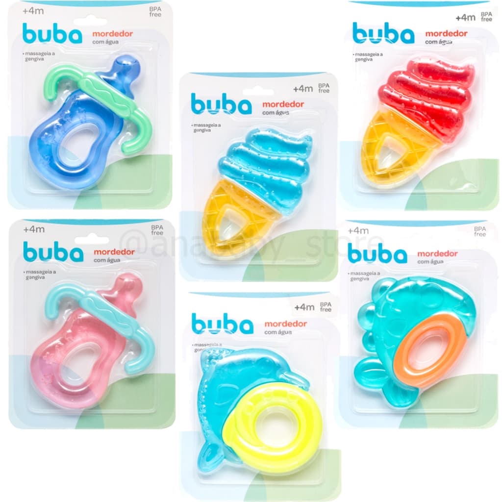 Mordedor de Água buba Mordedor Massageador Dente bebe infantil mordedor