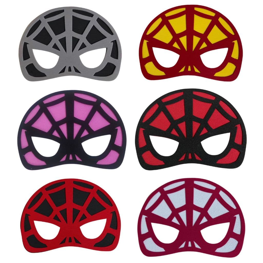 Aranha Máscaras com Elástico 15 peças