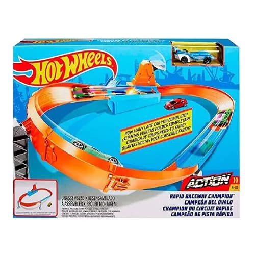 Hot Wheels Campeão De Pista Rápida Carro Corrida Propulsor - Mattel GBF81