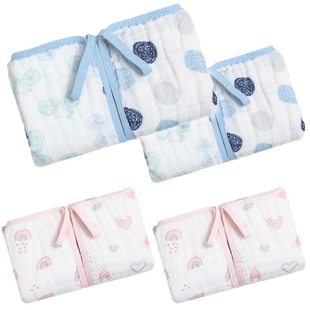 KIT 4 FRALDAS PANO DE BOCA PAPI SOFT BABETE SUPER MACIA E ABSORVENTE