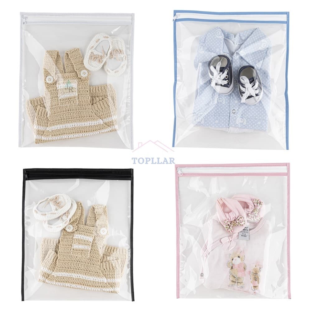 Kit 5 Saquinhos Maternidade Multiuso Organizador Necessaire Com Zíper