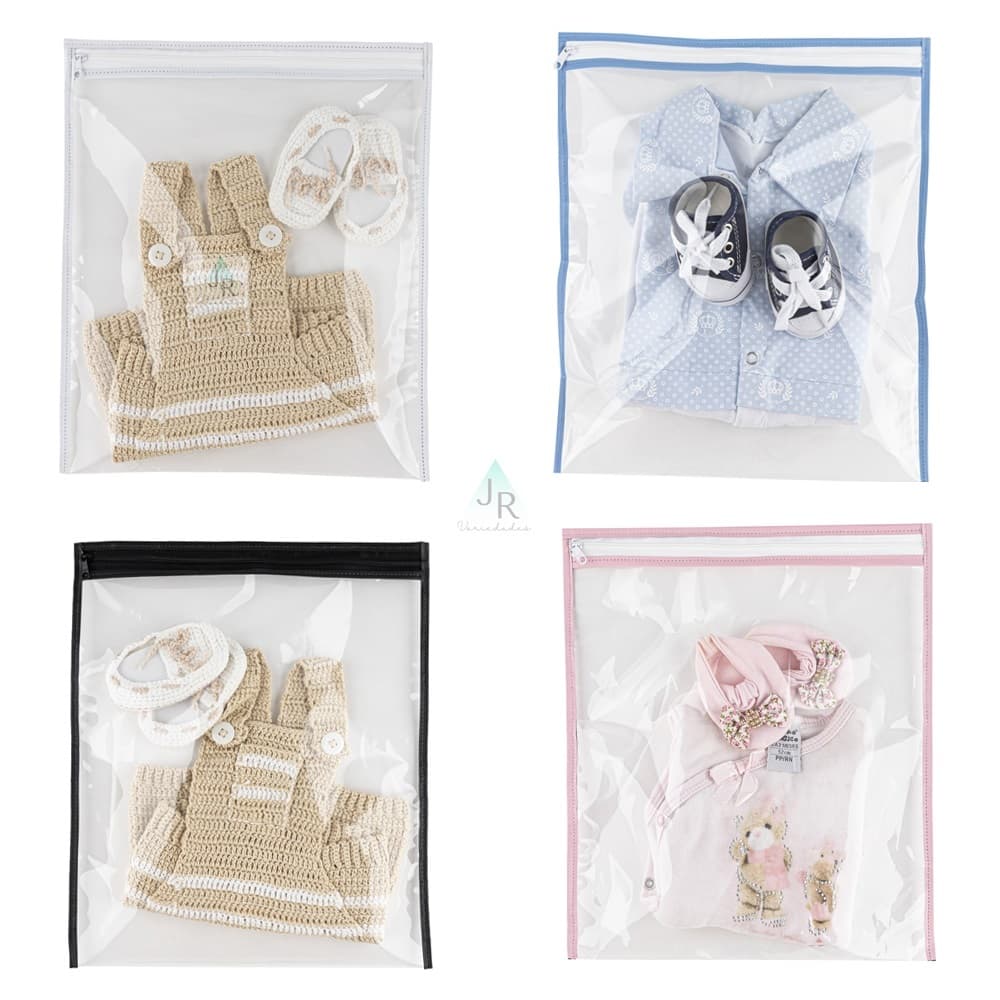 Kit 7 Saquinhos Maternidade Multiuso Organizador Com Zíper