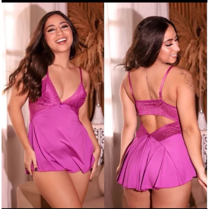 camisola sem bojo sexy costas aberta alça com regulagem sensual pijama feminino