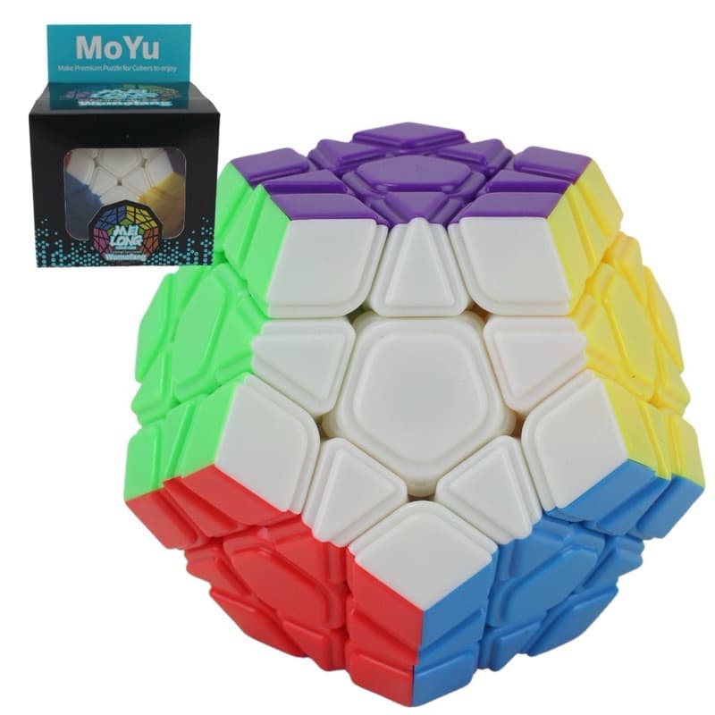 Cubo Mágico Profissional Meilong ou Qiyi Megaminx Dodecaedro Stickerless
