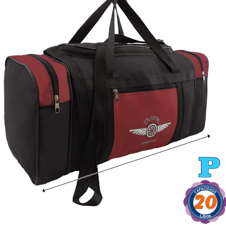20L Bolsa Pequena Esportiva - Sacola de Viagem - Bolsa de Mão