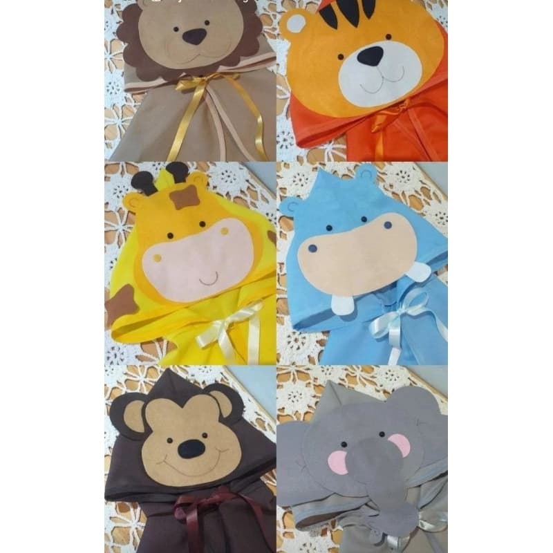 Capa Infantil Arca de Noé/floresta/bichos/selva - fantasia infantil