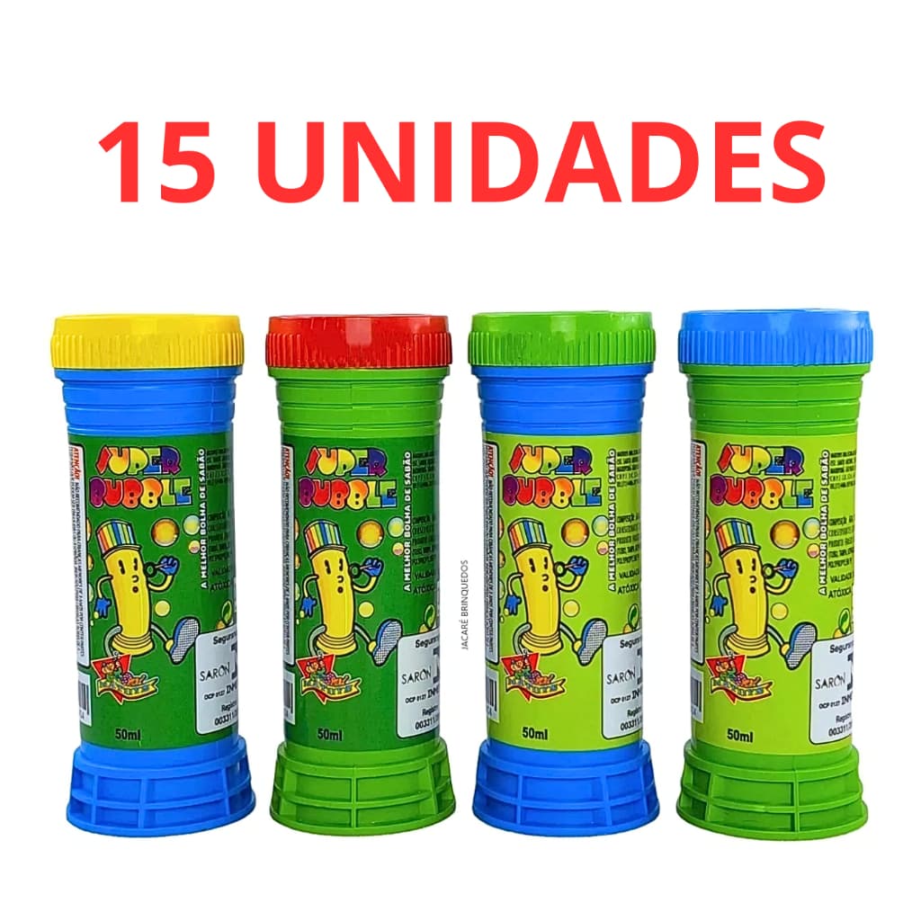 Bolha bolinha Sabão kit 15 unid Alegria Diversão ENVIO IMEDIATO
