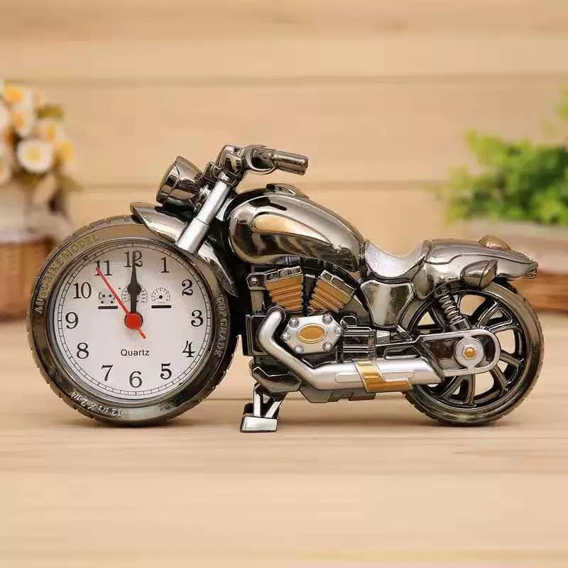 Relógio Despertador Moto Decorativo De Mesa Motocicleta