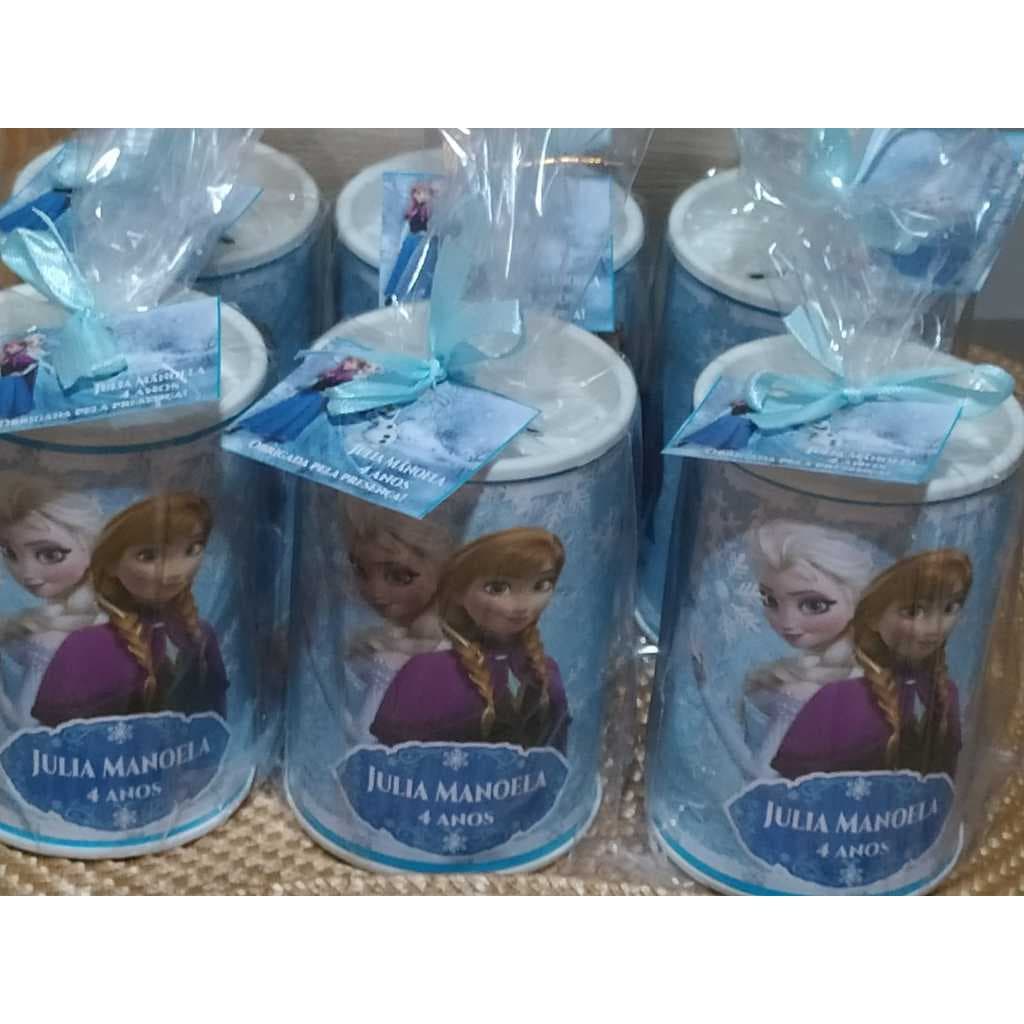 20 Cofrinhos  Personalizado FROZEN  Embalado e com tag de agradecimento