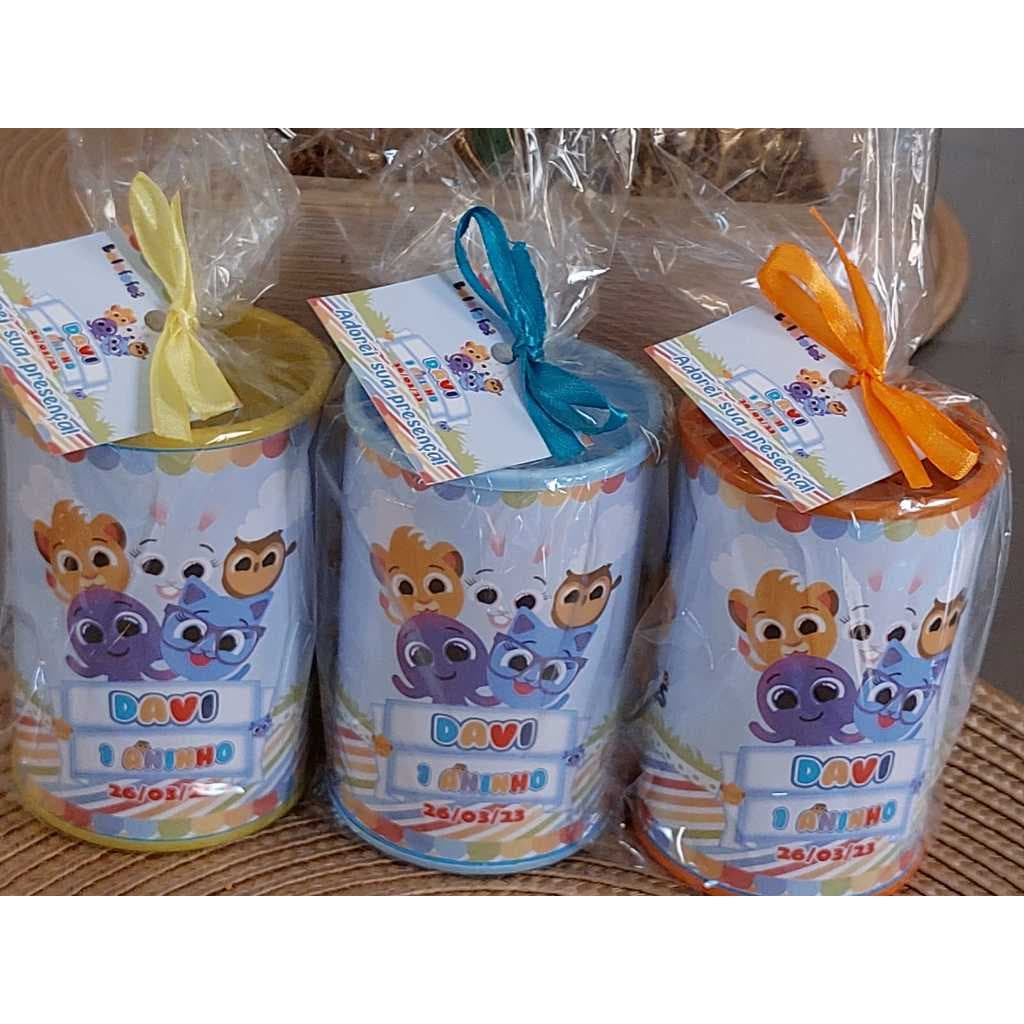 20 Cofres Personalizados BOLOFOFOS  Embalados e com Tag Agradecimento