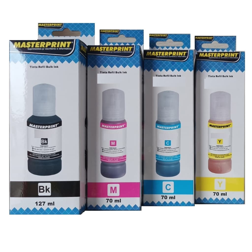 Refil de tinta Masterprint compatível L3110 L3150 L3210 L3250 L4150 L4160 L5190 L6161