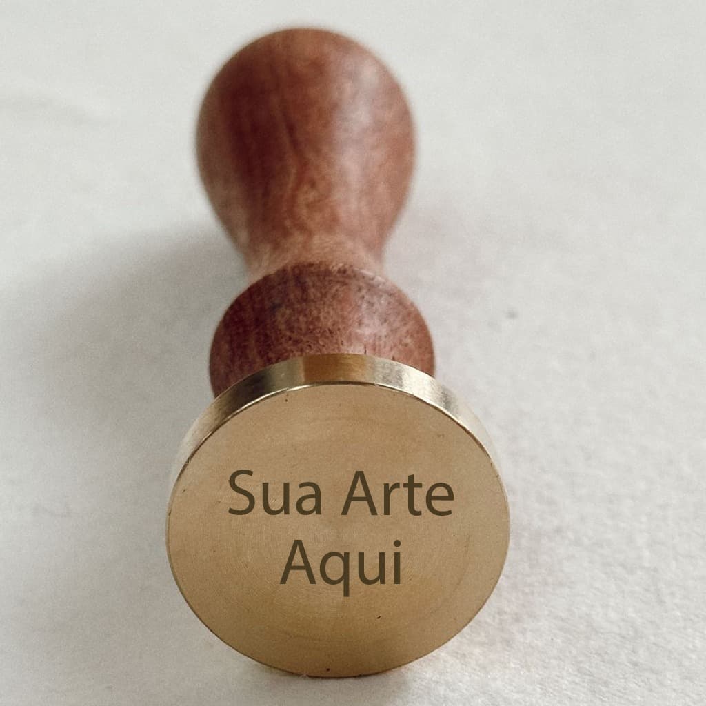 Sinete Personalizado Para Lacre De Cera Ou Chocolate