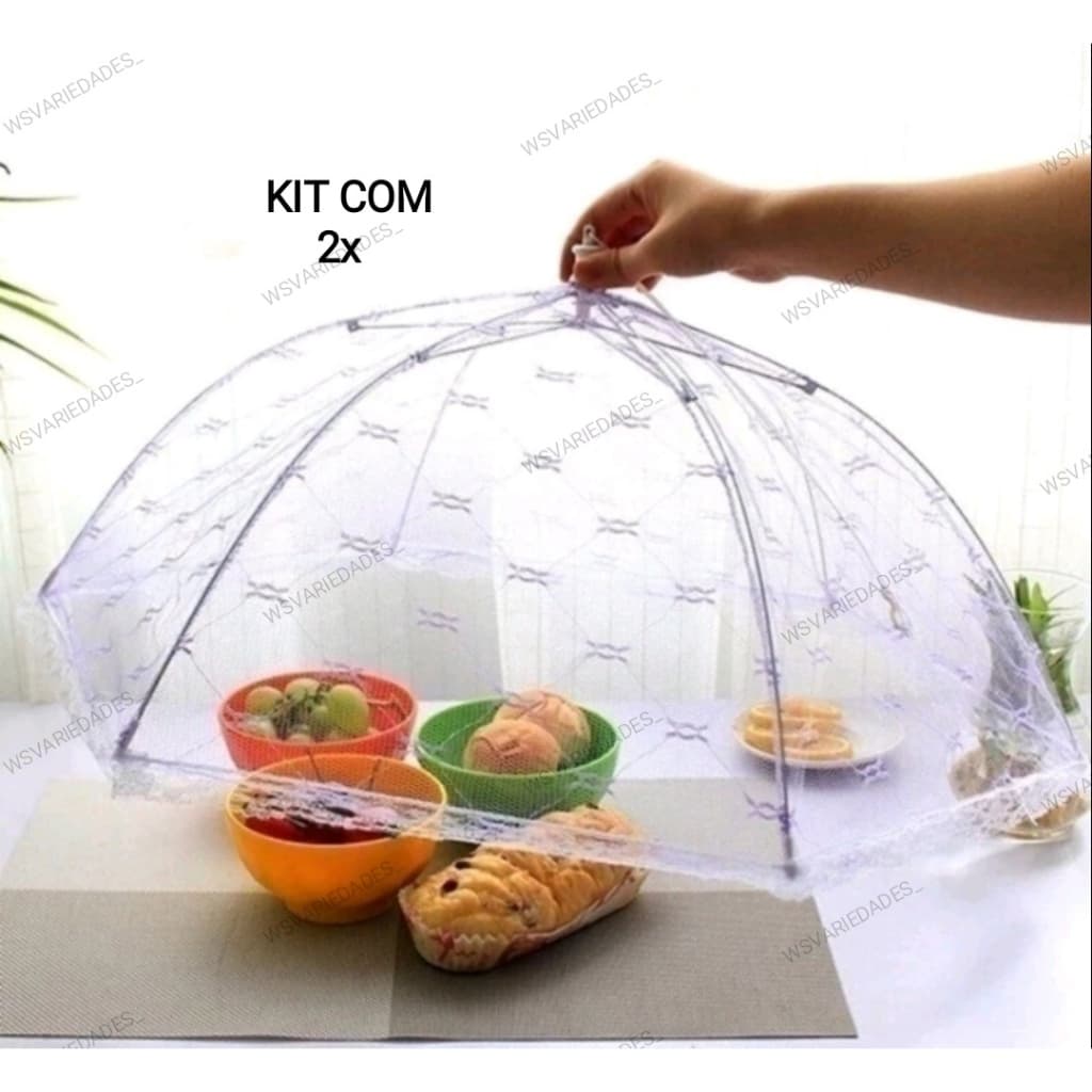 KIT DOIS MOSQUETEIRO TELA PROTETORA DE ALIMENTOS BOLO DOCE SALGADO