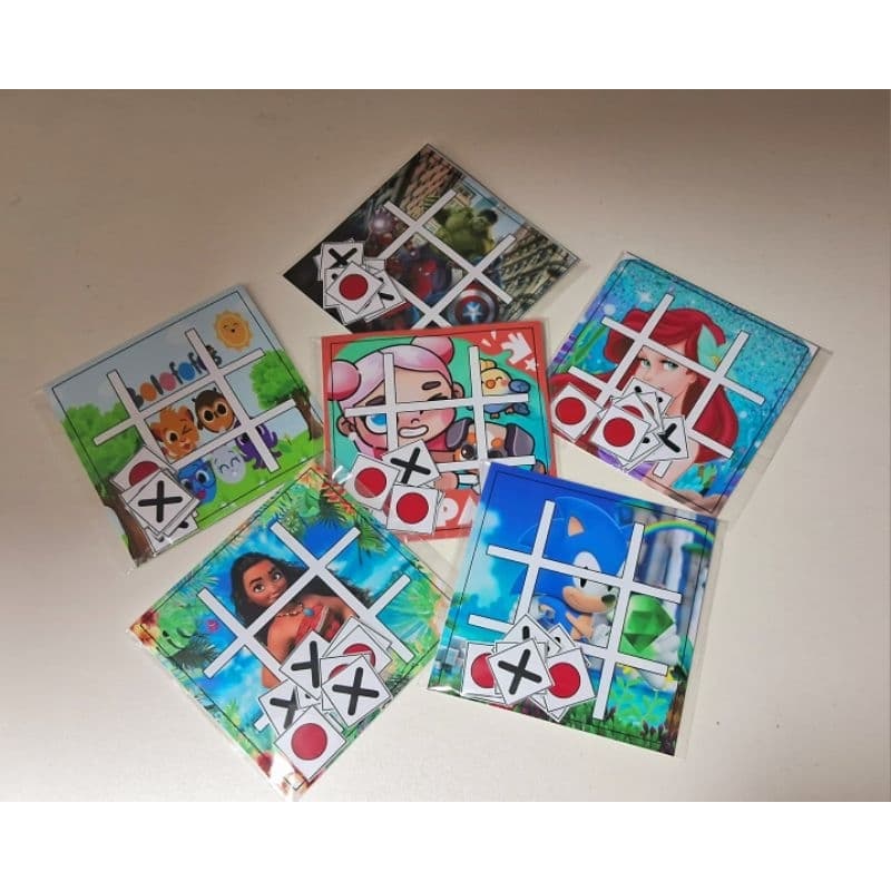 20  KITS  DE JOGOS DA VELHA TEMÁTICO