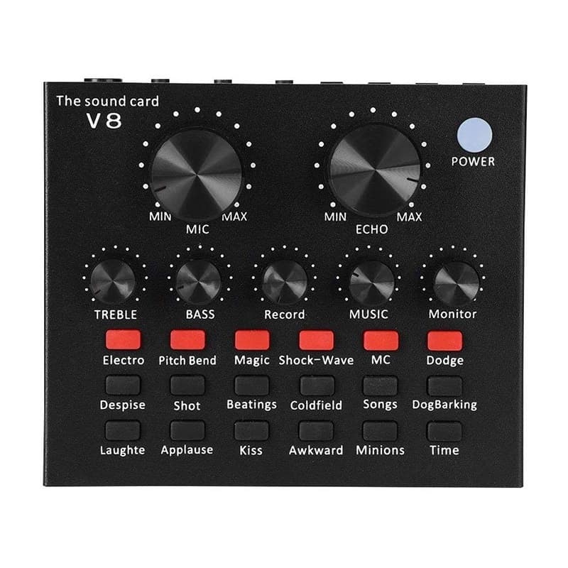 Smart Conjunto Interface Externa Usb Smart Briwax P2 P10 V8 Mesa De Som Podcast E Lives 5V