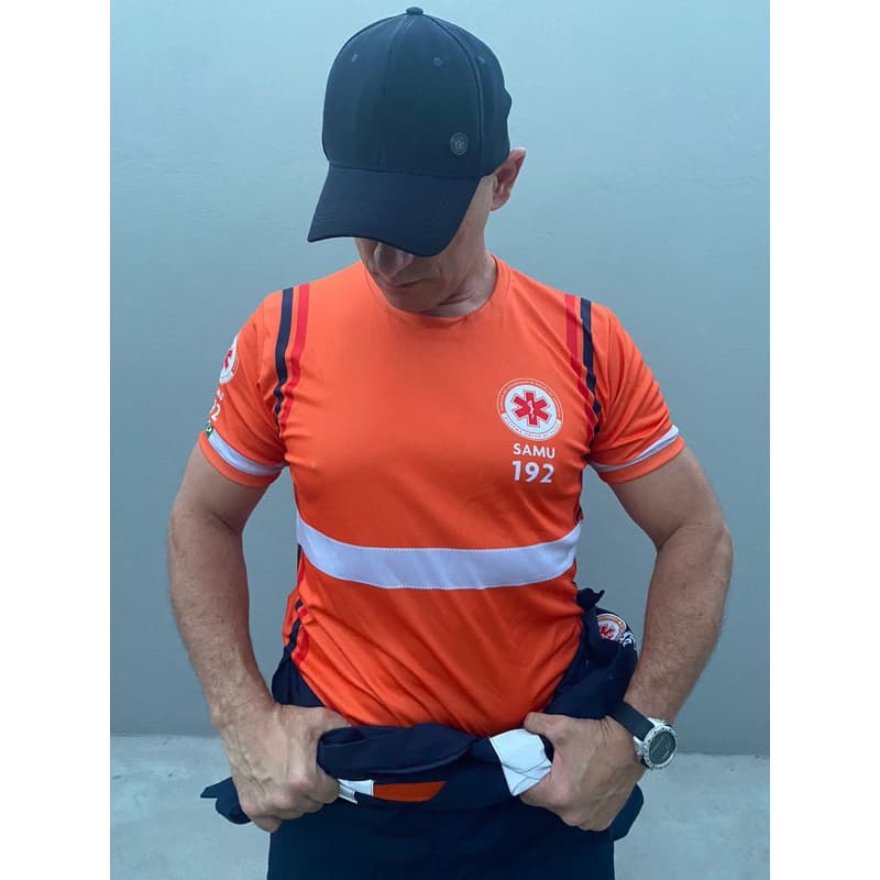 Camisa do Samu laranja