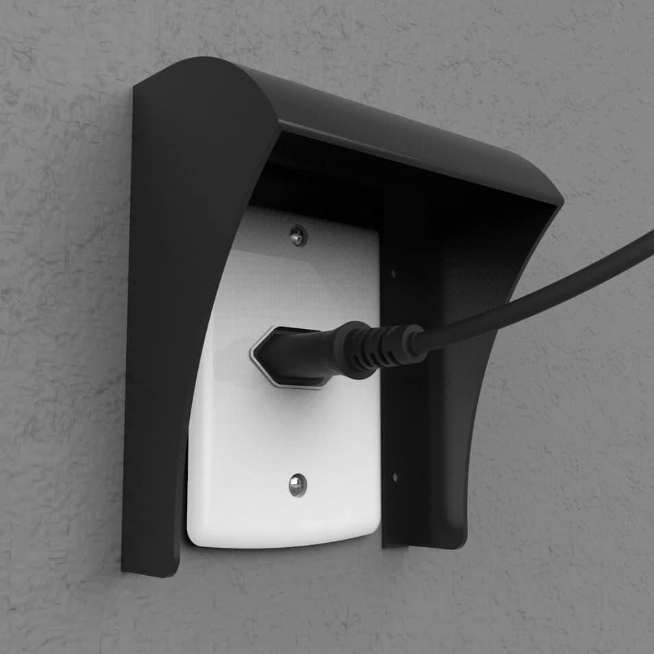 Capa Tomada Externa Preta/Branca