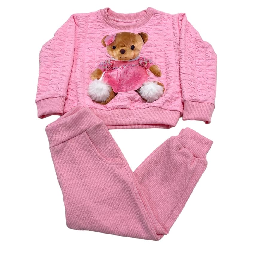 Conjunto infantil ursinho para meninas inverno