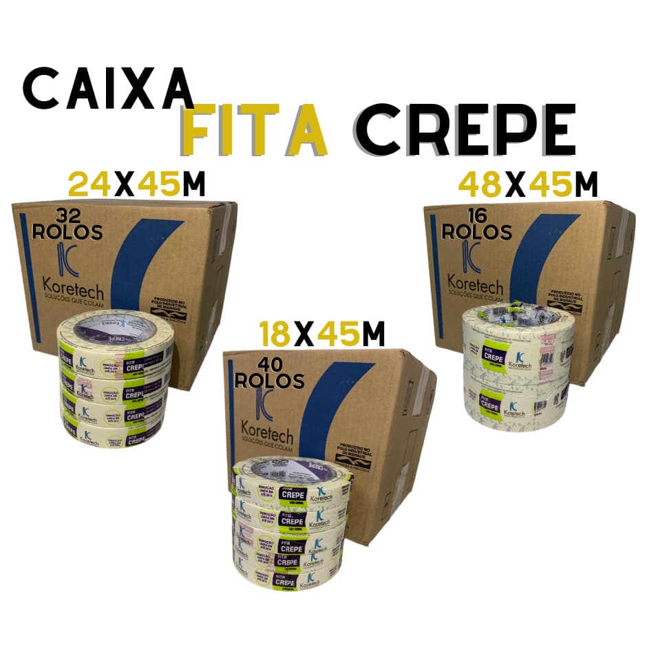 PREÇO ATACADO - CAIXA CREPE LARGO OU FINO DIRETO DA FABRICA ! KORETECH