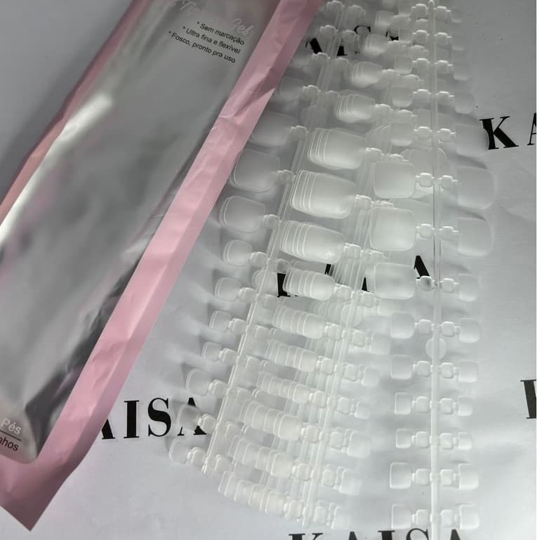 Postiça para os Pés Soft Tips Em Gel- Transparente 300 PCS