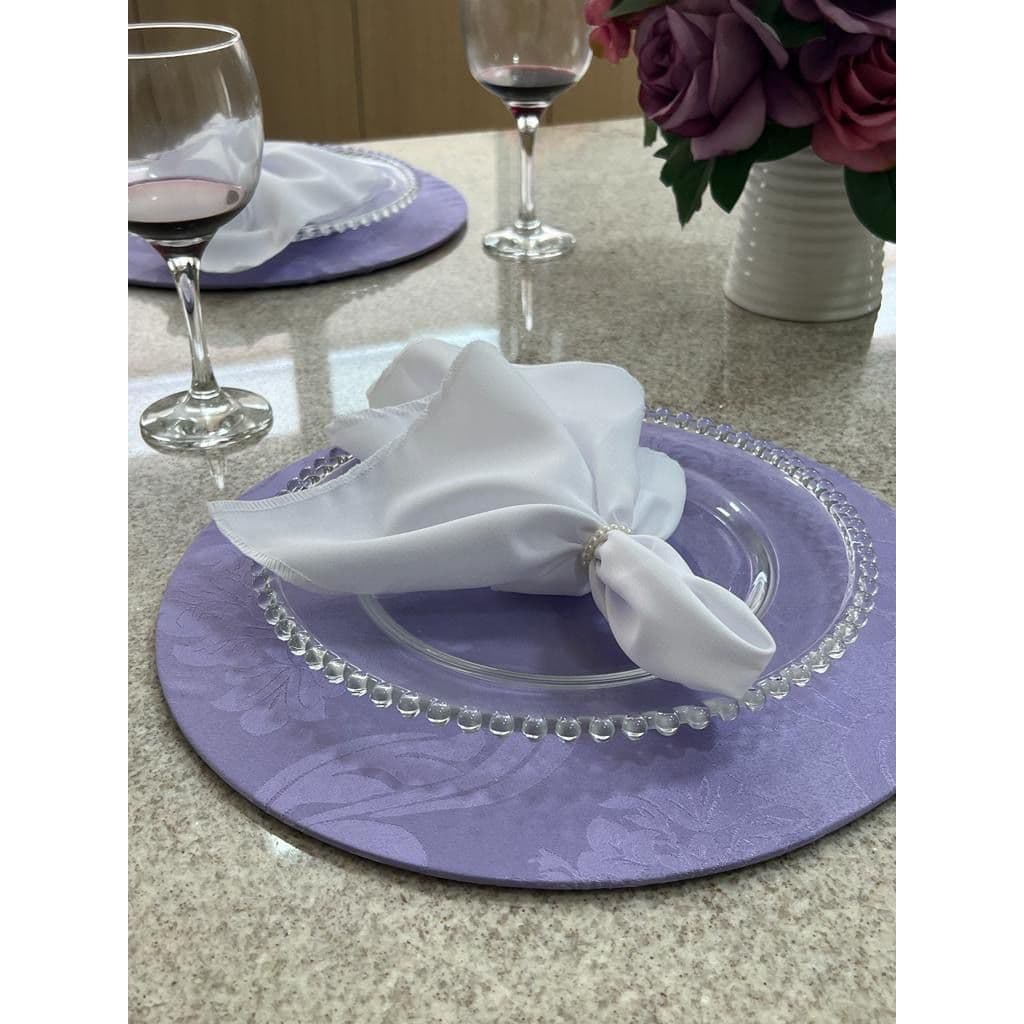 Capas Sousplat Redondas Jacquard 35cm Diâmetro PROMOÇÃO