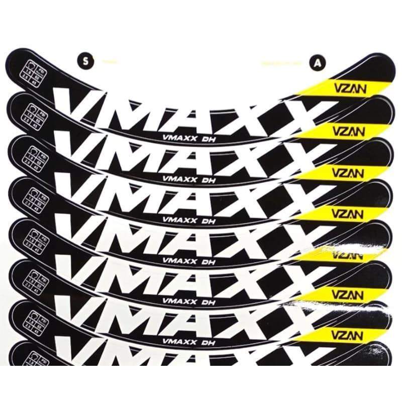 Cartela de Adesivos Aro Vmaxx Disco Ciclismo Bike