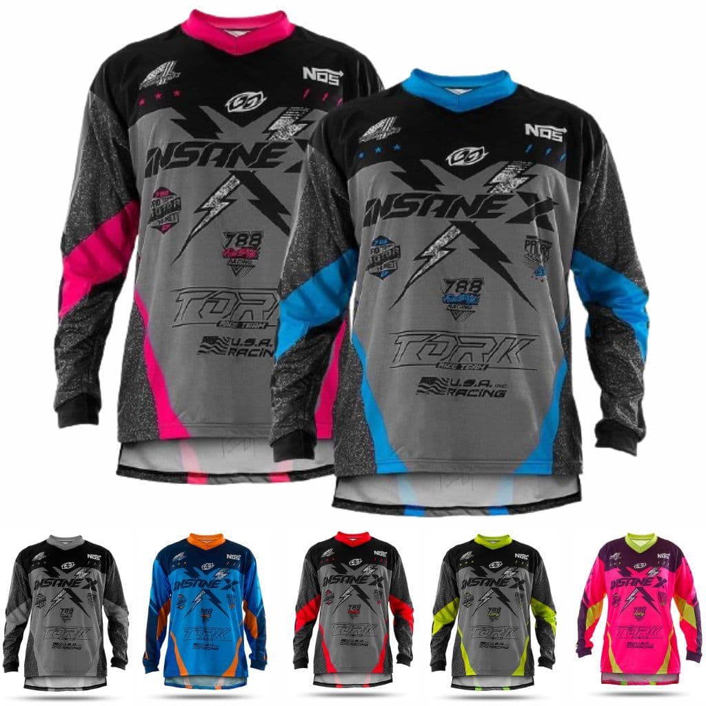 Camisa Motocross Adulto Pro Tork Insane X off road para trilha