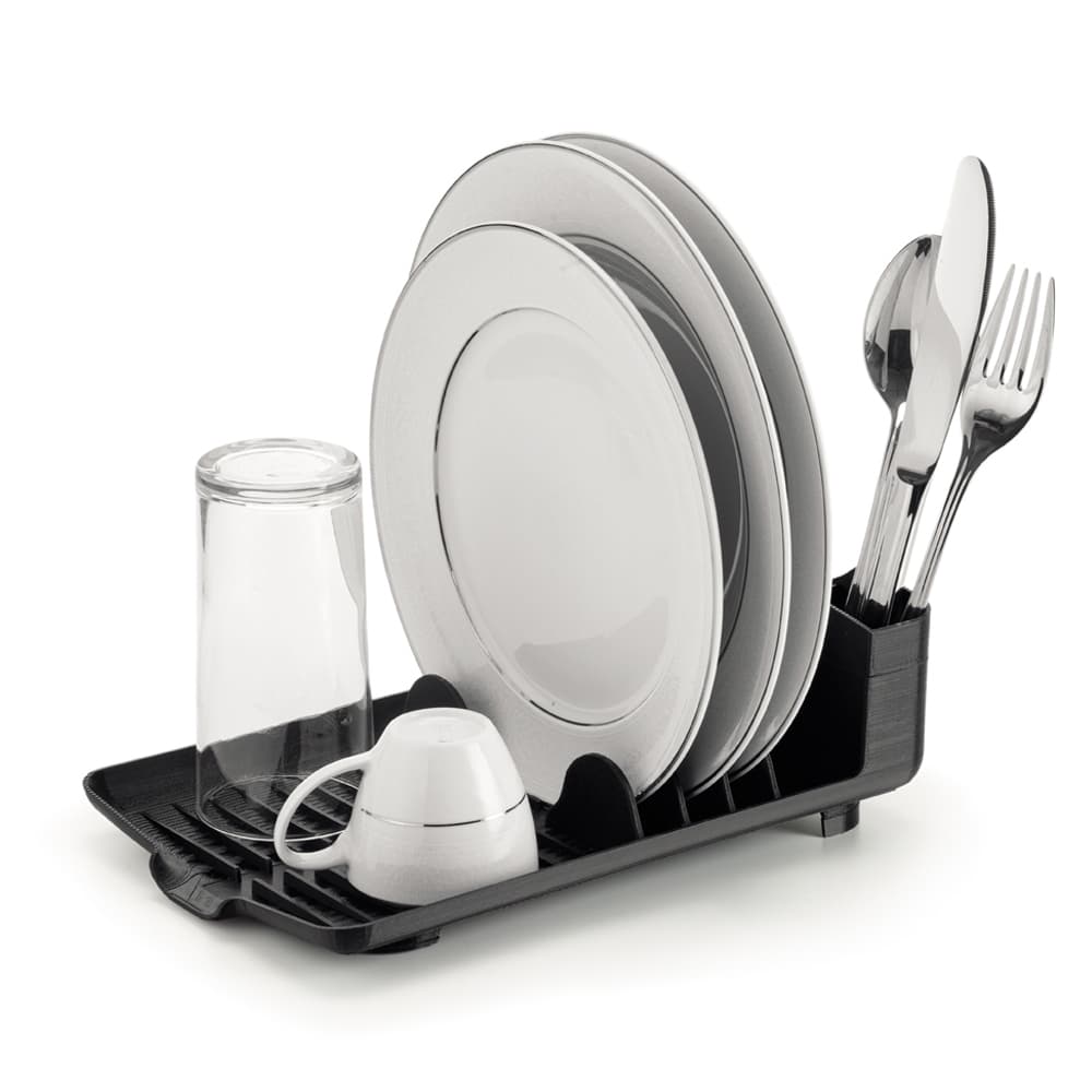 Escorredor De Louça Compacto 4 Pratos Talheres Copos Premium com Bica de Agua