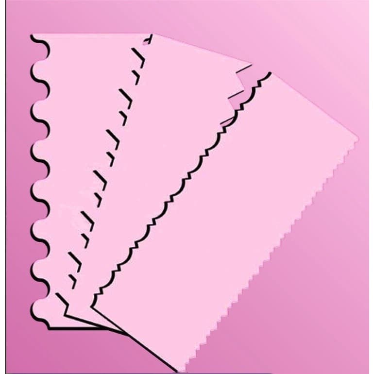 Espátula  20x08 cm  PINK - modeladora de bolo