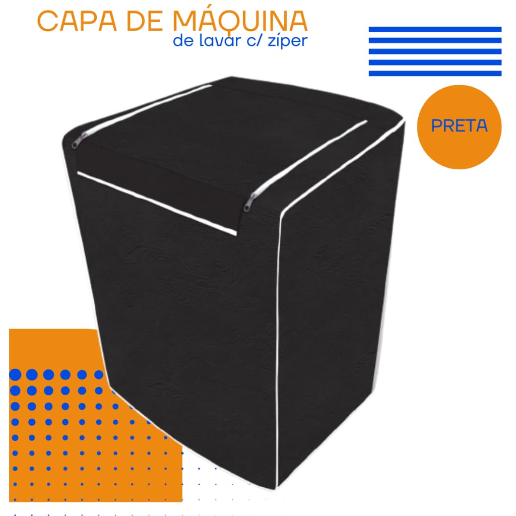 Capa Para Máquina de Lavar Com Zíper Impermeável Todos Tamanhos e Marcas Electrolux Brastemp Consul
